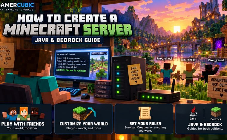 How to Create a Minecraft Server in 2026: Java & Bedrock Guide