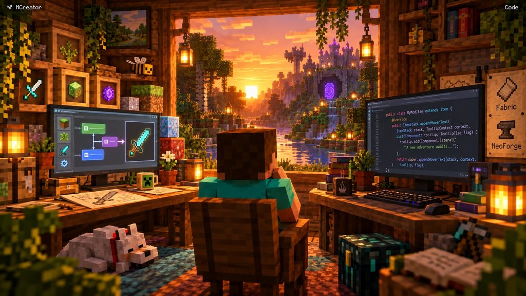 MCreator and Java code approaches to Minecraft modding