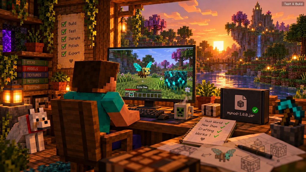 Steps for making a Minecraft mod with MCreator