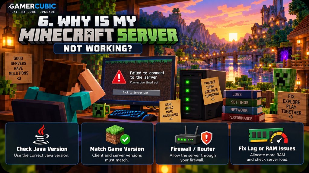 Minecraft server troubleshooting guide
