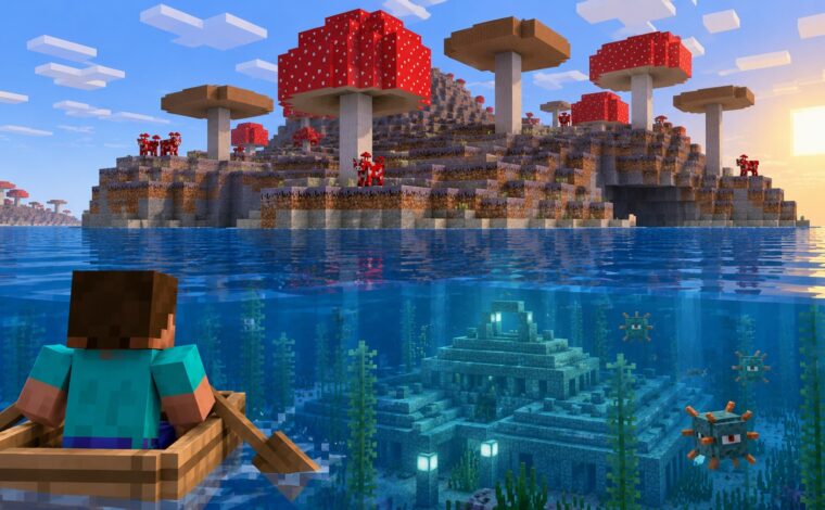 10 Best Mushroom Island + Ocean Monument Seeds for Minecraft 26.3