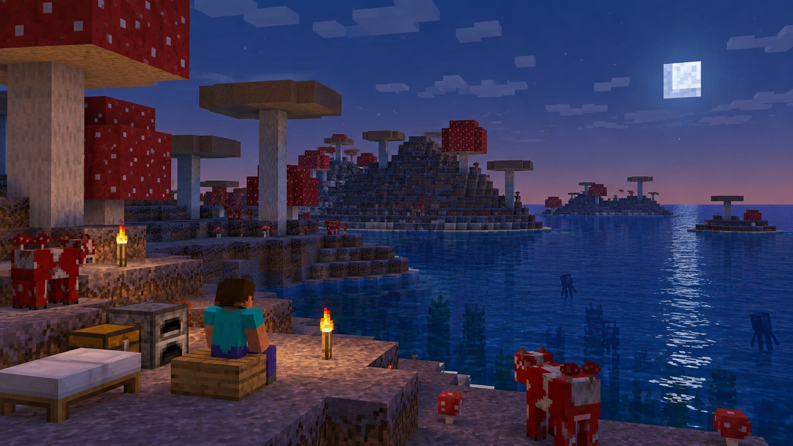 Minecraft-style trial-chamber detour editorial scene